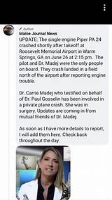 Dr. Carrie Madej Plane Crash Mystery Solved
